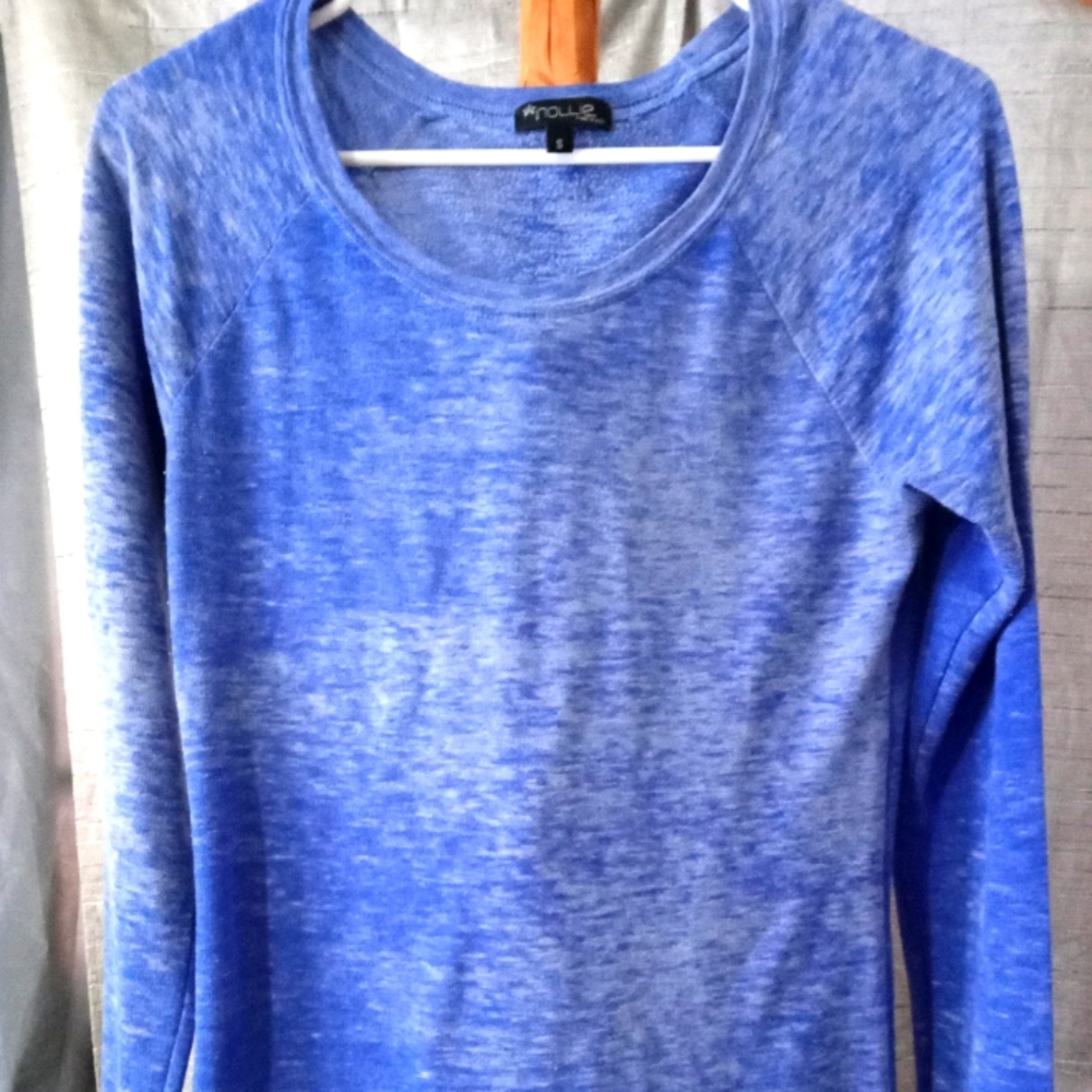 Small blue long sleeve shirt